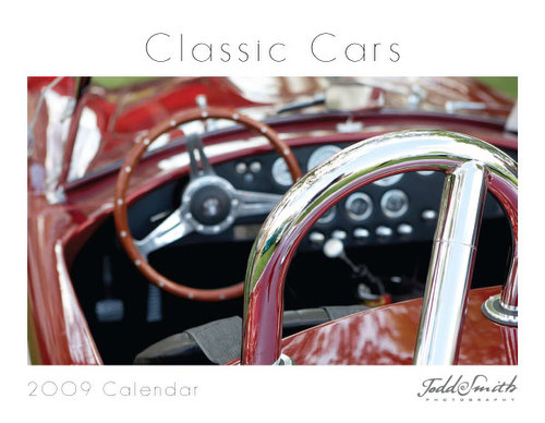 Cover Page of 2009 Classic Cars Photo Calendar