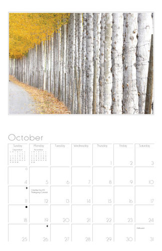 Page 10, October, of Landscape Wall Calendar