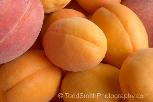 Macro Photography Peaches and Apricots